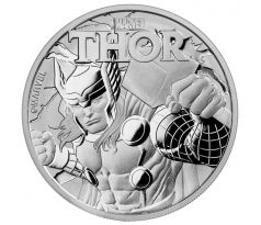 MARVEL THOR 2018 - 1 OZ - PERTH MINT- STRIEBORNÁ INVESTIČNÁ MINCA