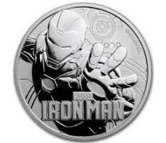 IRON MAN- MARVEL 1 OZ 2018 - STRIEBORNÁ INVESTIČNÁ MINCA