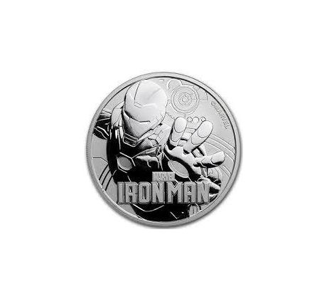 IRON MAN- MARVEL 1 OZ 2018 - STRIEBORNÁ INVESTIČNÁ MINCA