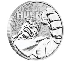 HULK - MARVEL SERIES - 1 OZ 2019 TUVALU - STRIEBORNÁ INVESTIČNÁ MINCA