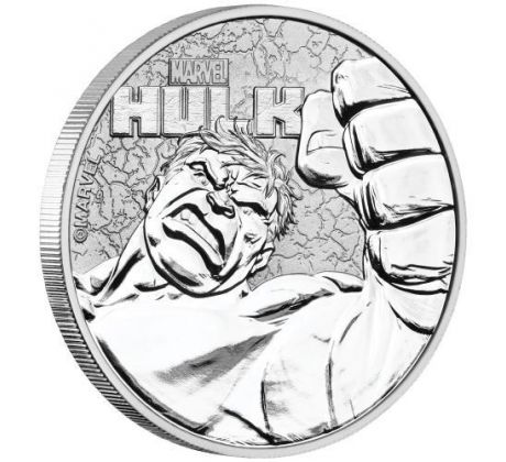 HULK - MARVEL SERIES - 1 OZ 2019 TUVALU - STRIEBORNÁ INVESTIČNÁ MINCA