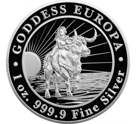 GODDESS EUROPA - 1 OZ 2022 TOKELAU - STRIEBORNÁ ZBERATEĽSKÁ MINCA