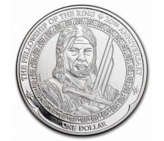 BOROMIR - LORD OF THE RINGS - 20th ANNIVERSARRY - 1 OZ 2021 - STRIEBORNÁ ZBERATEĽSKÁ MINCA
