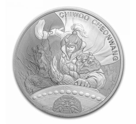 CHIWOO CHEONWANG - 1 OZ 2021 SOUTH KOREA - STRIEBORNÁ ZBERATEĽSKÁ MINCA