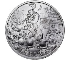 PIED PIPER - MEDIEVAL LEGENDS - 1 OZ .999 - STRIEBORNÁ ZBERATEĽSKÁ MINCA