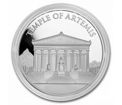 TEMPLE OF ARTEMIS - 7 WONDERS OF ANCIENT WORLD - 1 OZ 2022 1 DRACHM - STRIEBORNÁ ZBERATEĽSKÁ MINCA