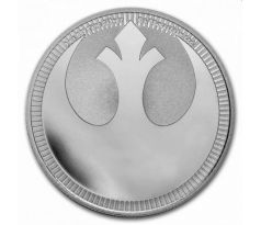 STAR WARS - REBEL ALLIANCE - 1 OZ 2022 NIUE - STRIEBORNÁ ZBERATEĽSKÁ MINCA