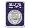 SINGS OF ZODIAC - ZNAMENIE PODĽA VÝBERU - 1 OZ 2021 TOKELAU - STRIEBORNÁ ZBERATEĽSKÁ MINCA V BLISTRI