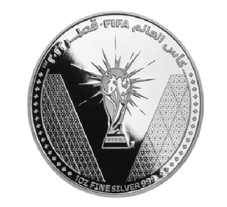 FIFA WORLD CUP - 1 OZ 2022 QUATAR - STRIEBORNÁ ZBERATEĽSKÁ MINCA