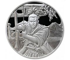 SAMURAI - ANCIENT WARRIORS - 1 OZ 2022 FIJI - STRIEBORNÁ ZBERATEĽSKÁ MINCA