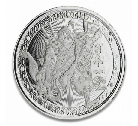 MOMOTARO AND THE DEMON - LEGENDS OF JAPAN - UKIYOVE STYLE - 1 OZ 2020 SAMOA - STRIEBORNÁ ZBERATEĽSKÁ MINCA