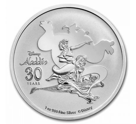 ALADDIN - 30th ANNIVERSARY - 1 OZ 2022 NIUE - STRIEBORNÁ ZBERATEĽSKÁ MINCA