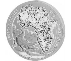 NILE CROCODILE - 1 OZ 2023 RWANDA - STRIEBORNÁ ZBERATEĽSKÁ MINCA