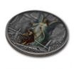 GUARDIAN ANGEL - 1 OZ 2023 COOK ISLANDS - STRIEBORNÁ ZBERATEĽSKÁ KOLOROVANÁ RELIÉFOVANÁ MINCA VO VITRÍNKE