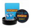 PAC-MAN - 1 OZ 2022 NIUE - STRIEBORNÁ ZBERATEĽSKÁ KOLOROVANÁ PROOF MINCA V TVARE PAC-MAN DUCHA + BOX