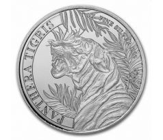 PANTHERA TIGRIS - 1 OZ 2022 LAOS - STRIEBORNÁ ZBERATEĽSKÁ MINCA