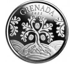 NUMTEG TREE - 1 OZ 2022 GRENADA - EC8 - STRIEBORNÁ ZBERATEĽSKÁ MINCA