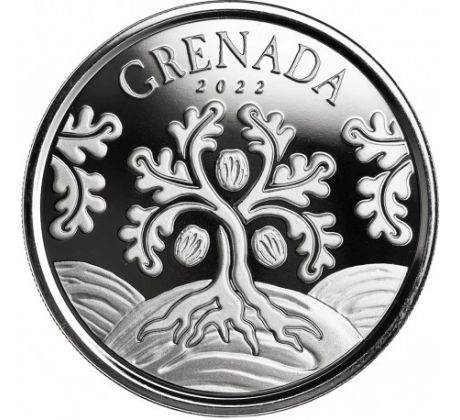 NUMTEG TREE - 1 OZ 2022 GRENADA - EC8 - STRIEBORNÁ ZBERATEĽSKÁ MINCA