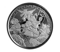 MOMOTARO ONTO DEMON ISLANDS - LEGENDS OF JAPAN - UKIYOVE STYLE - 1 OZ 2021 SAMOA - STRIEBORNÁ ZBERATEĽSKÁ MINCA