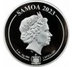 NINE TAILED FOX - ASIAN MYTHICAL CREATURE - 1 OZ 2023 SAMOA - STRIEBORNÁ ZBERATEĽSKÁ MINCA