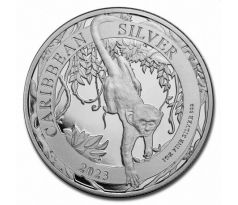 CARRIBEAN GREEN MONKEY - 1 OZ 2023 BARBADOS - STRIEBORNÁ ZBERATEĽSKÁ MINCA
