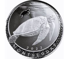 SEA TURTLE - 1 OZ 2022 - MONSERRAT - EASTERN CARRIBEAN - STRIEBORNÁ ZBERATEĽSKÁ MINCA