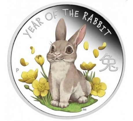 BABY RABBIT strieborná zberateľská investičná minca perth mint 2023