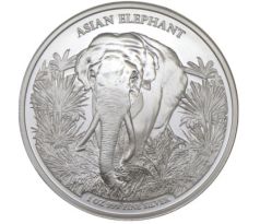 ASIAN ELEPHANT - 1 OZ 2023 CAMBODIA - ASIAN BIG FIVE SERIES - STRIEBORNÁ ZBERATEĽSKÁ MINCA