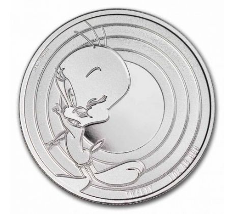 TWEETY - LOONEY TUNES - 1 OZ 2023 SAMOA - STRIEBORNÁ ZBERATEĽSKÁ MINCA