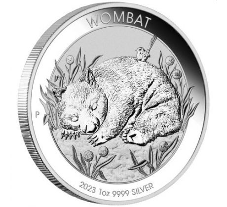 WOMBAT - 1 OZ 2023 AUSTRÁLIA - PERTH MINT - STRIEBORNÁ ZBERATEĽSKÁ MINCA