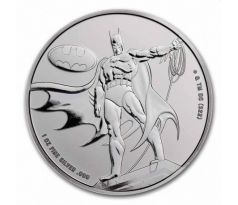 BATMAN - JUSTICE LEAGUE - 1 OZ 2023 SAMOA - STRIEBORNÁ ZBERATEĽSKÁ MINCA