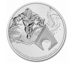 AQUAMAN - JUSTICE LEAGUE - 1 OZ 2023 NIUE - STRIEBORNÁ ZBERATEĽSKÁ MINCA