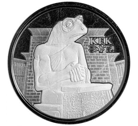 KEK - EGYPTIAN RELICS - 1 OZ 2022 TCHAD - STRIEBORNÁ ZBERATEĽSKÁ MINCA