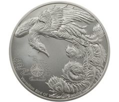 VERMILLION BIRD OF THE SOUTH SUMMER - FOUR GUARDIANS - 1 OZ 2023 SAMOA - STRIEBORNÁ ZBERATEĽSKÁ MINCA