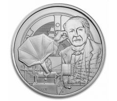 THOMAS EDISON - ICONS OF INSPIRATION - 1 OZ 2023 NIUE - STRIEBORNÁ ZBERATEĽSKÁ MINCA