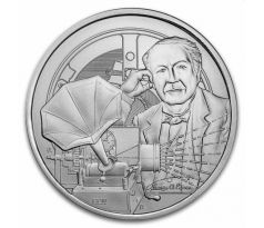 THOMAS EDISON - ICONS OF INSPIRATION - 1 OZ 2023 NIUE - STRIEBORNÁ ZBERATEĽSKÁ MINCA