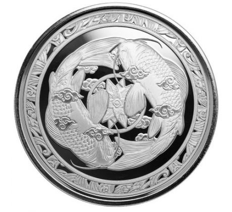 KOI FISH - 1 OZ 2023 FIJI - STRIEBORNÁ ZBERATEĽSKÁ MINCA