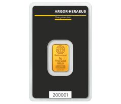 5 GRAM - ARGOR-HERAEUS - ZLATÁ INVESTIČNÁ TEHLIČKA