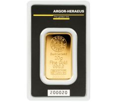 20 GRAM - ARGOR-HERAEUS - ZLATÁ INVESTIČNÁ TEHLIČKA - nový tovar