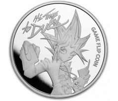 YU-GI-OH! - GAME FLIP COIN - 1 OZ 2023 NIUE - STRIEBORNÁ ZBERATEĽSKÁ MINCA