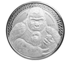 GORILLA - 1 OZ 2023 KONGO - STRIEBORNÁ ZBERATEĽSKÁ MINCA