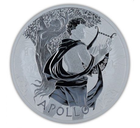 APOLLO - GODS OF OLYMPUS - 1 OZ 2023 PERTH MINT - STRIEBORNÁ ZBERATEĽSKÁ MINCA