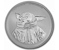 BABY YODA - STAR WARS - 1 OZ 2023 NIUE- STRIEBORNÁ ZBERATEĽSKÁ MINCA