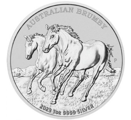 AUSRALIAN BRUMPY HORSE - 1 OZ AG .999 2023 AUSTRÁLIA - PERTH MINT - STRIEBORNÁ ZBERATEĽSKÁ MINCA