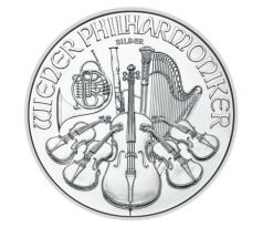 WIENER PHILHARMONIKER - 1 OZ .999 AG - STRIEBORNÁ INVESTIČNÁ MINCA - NOVÝ TOVAR