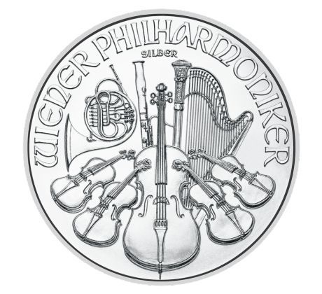 WIENER PHILHARMONIKER - 1 OZ .999 AG - STRIEBORNÁ INVESTIČNÁ MINCA - NOVÝ TOVAR