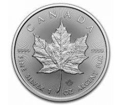 MAPLE LEAF - 1 OZ .9999 AG KANADA - STRIEBORNÁ INVESTIČNÁ MINCA - nový tovar