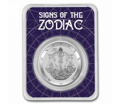 SINGS OF ZODIAC - ZNAMENIE PODĽA VÝBERU - 1 OZ 2021 TOKELAU - STRIEBORNÁ ZBERATEĽSKÁ MINCA V BLISTRI VÁHY ks